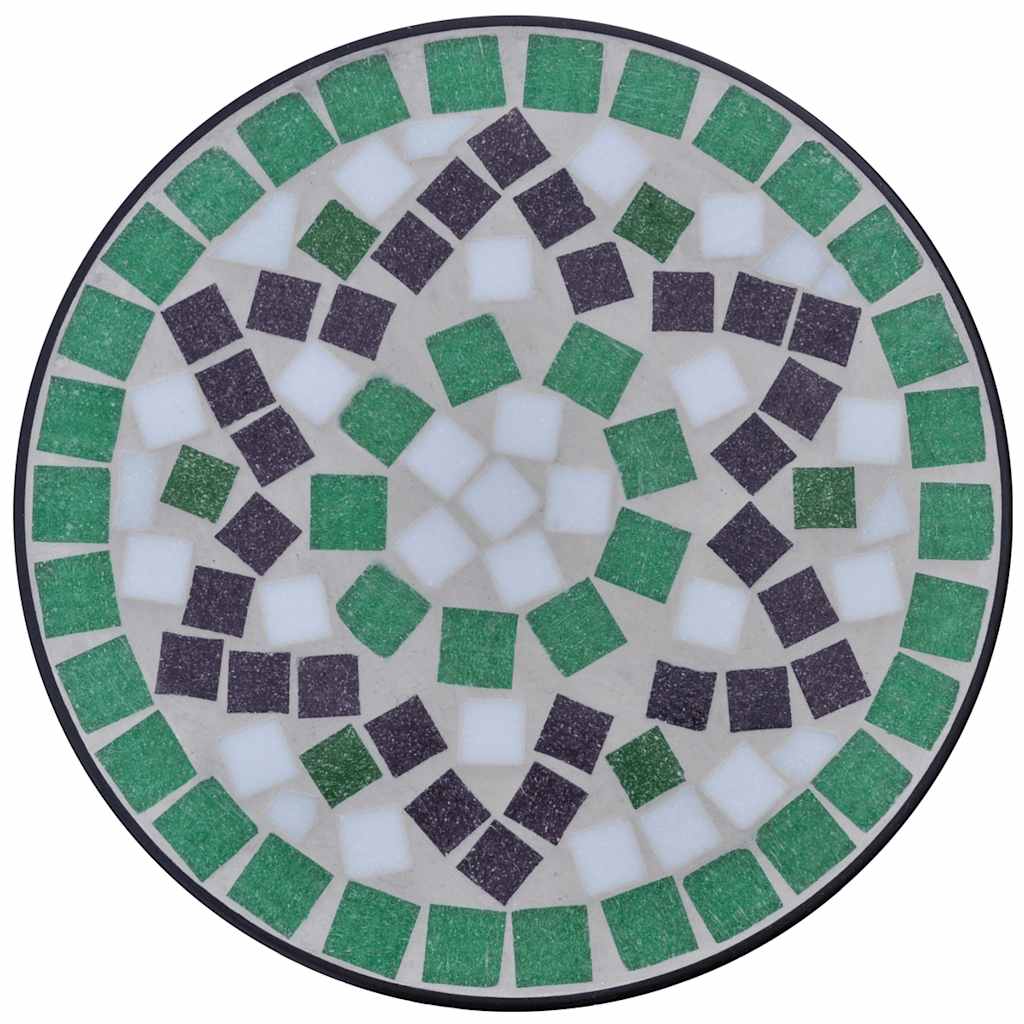 vidaXL Plant Stand | Green, white, black | Iron, ceramic | 30 cm diameter 3
