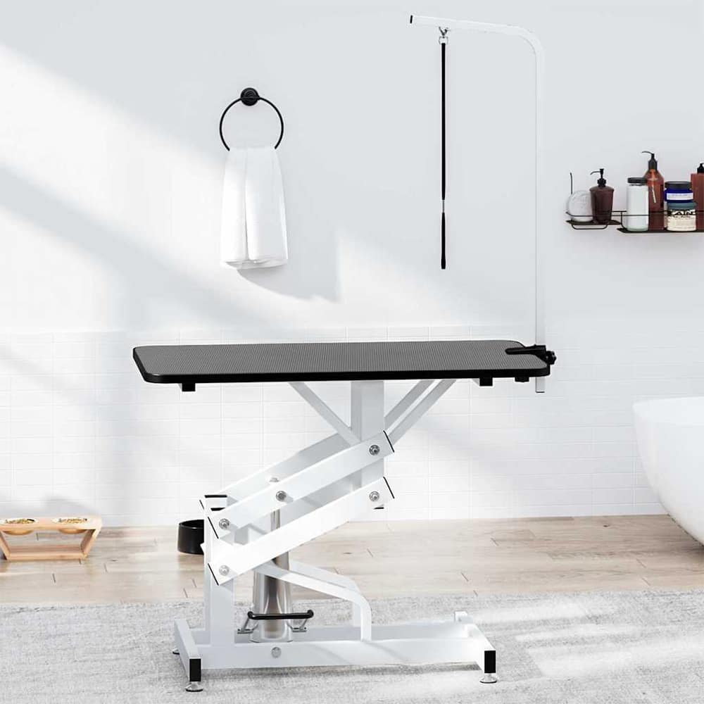 vidaXL Hydraulic Bath Grooming Table for Dogs Cats Pets Adjustable 1
