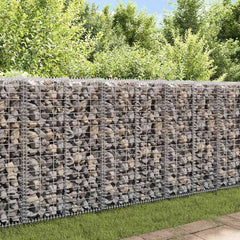 vidaXL Gabion Basket with Lids Galvanised Wire 100 x 30 x 30 cm 1