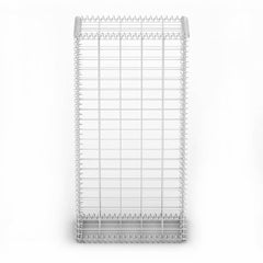 vidaXL Gabion Basket with Lids Galvanised Wire 100 x 50 x 30 cm 5