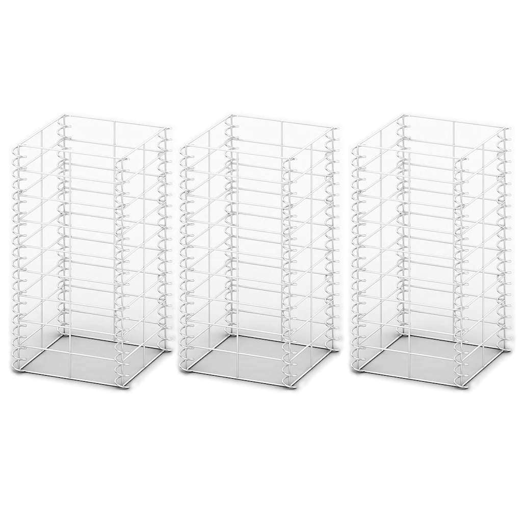 vidaXL Gabion Set 3 pcs Galvanised Wire 25 x 25 x 50 cm 2