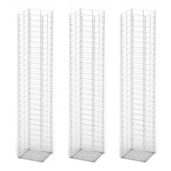 vidaXL Gabion Set 3 pcs Galvanised Wire 25 x 25 x 150 cm 2