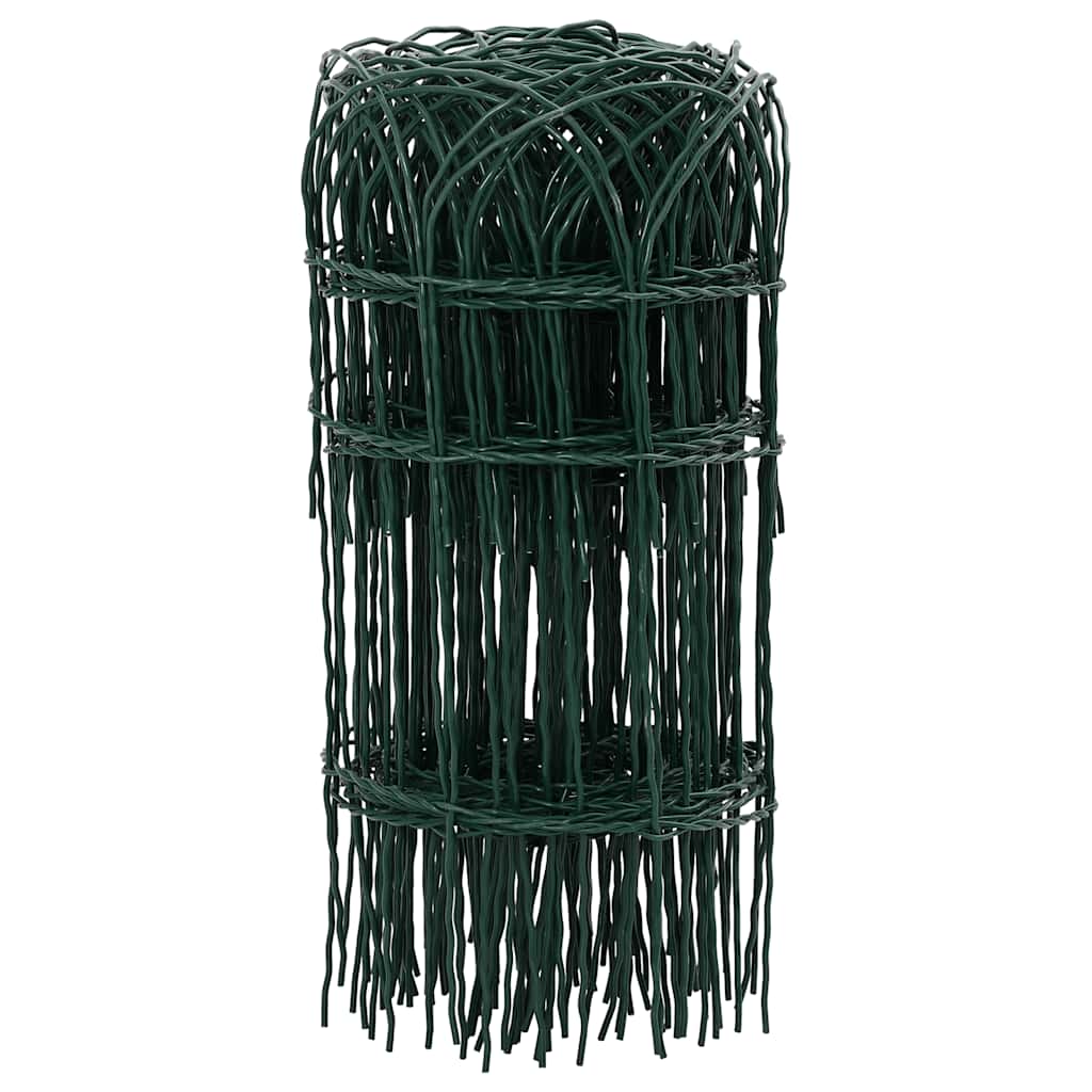 vidaXL Garden Border Fence Powder-coated Iron 25x0.4 m 2
