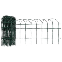 vidaXL Garden Border Fence Powder-coated Iron 25x0.4 m 4