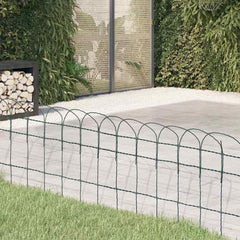 vidaXL Garden Border Fence Powder-coated Iron 25x0.4 m 1