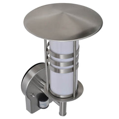 vidaXL Wall Lamp Stainless Steel Pagoda Shape with Sensor 1