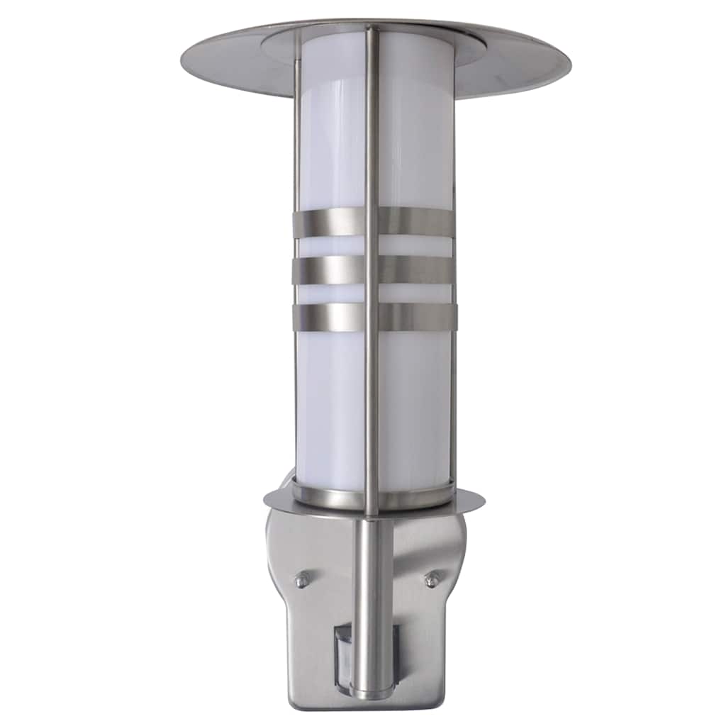 vidaXL Wall Lamp Stainless Steel Pagoda Shape with Sensor 2