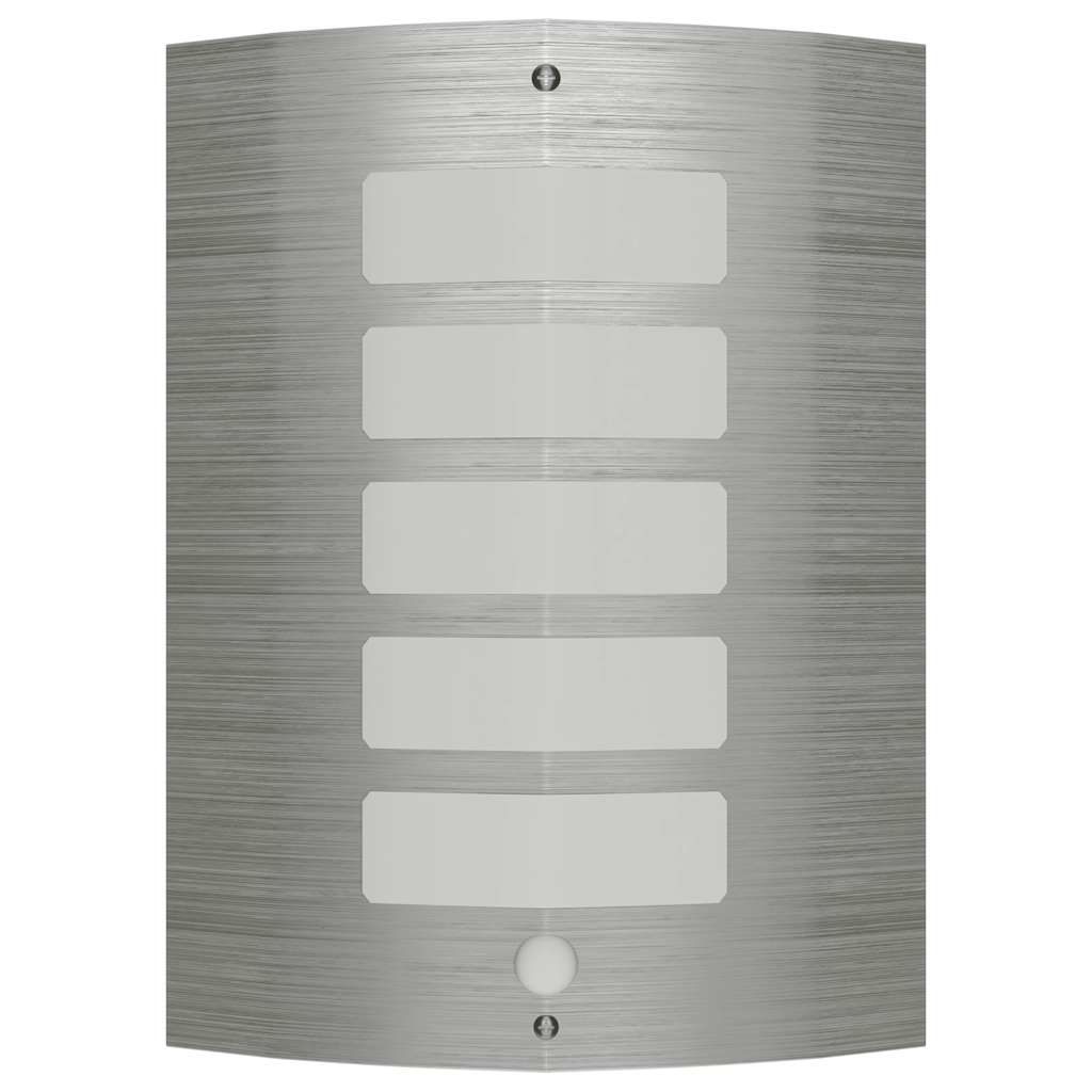 vidaXL Wall Lamp Stainless Steel with Motion Sensor 1