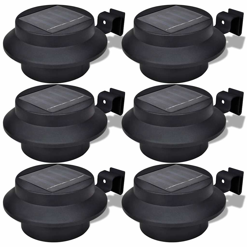 vidaXL Solar Lamp | Set of 6 | Black | Sturdy plastic | 6 pieces | Solar 2