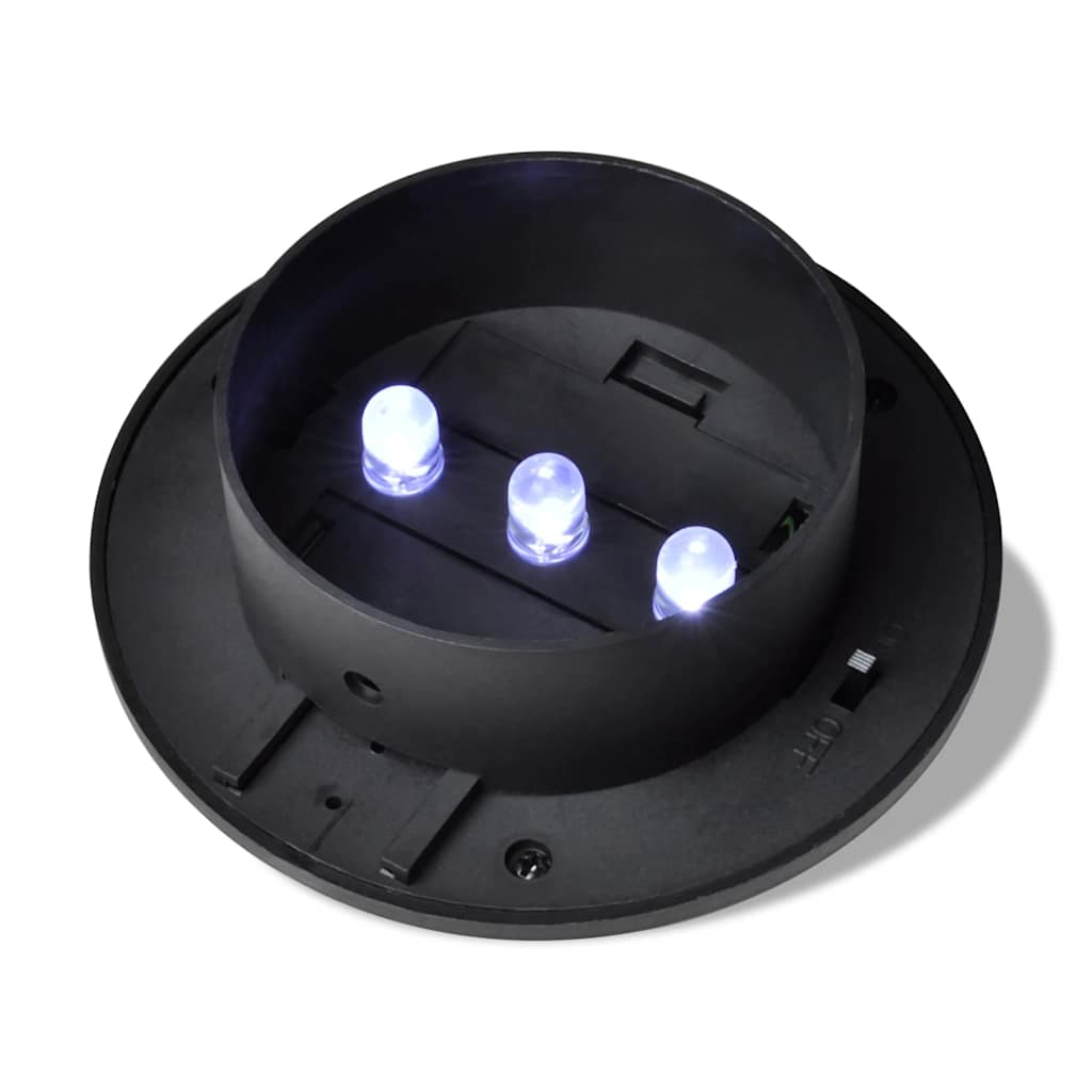 vidaXL Solar Lamp | Set of 6 | Black | Sturdy plastic | 6 pieces | Solar 6