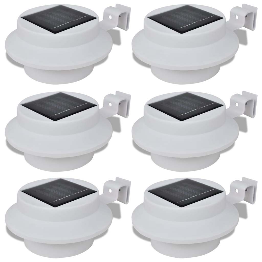 vidaXL Solar Lamp |  Set of 6 | White | Durable plastic | Small |  Solar 2