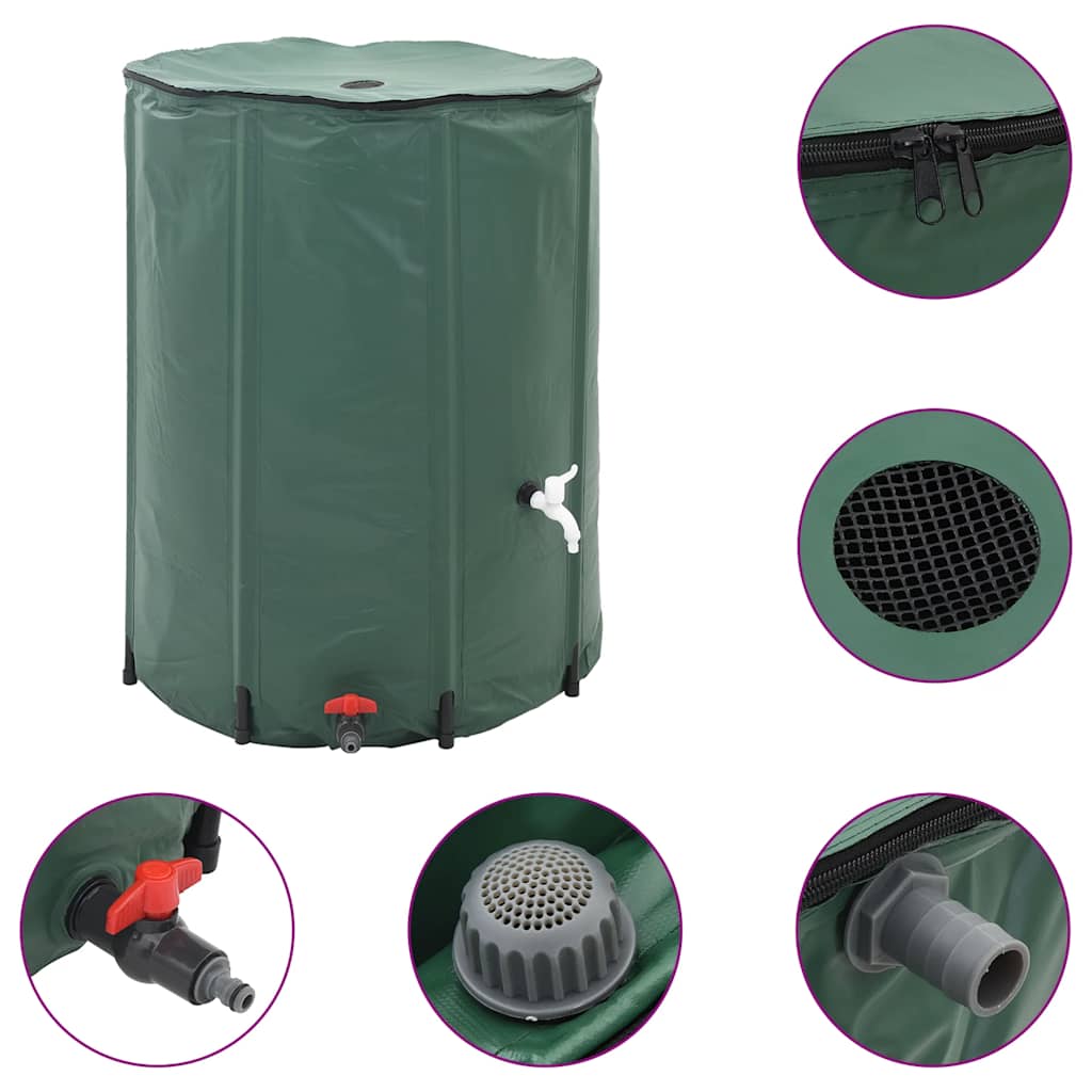 Collapsible Rain Water Tank Green 500 l