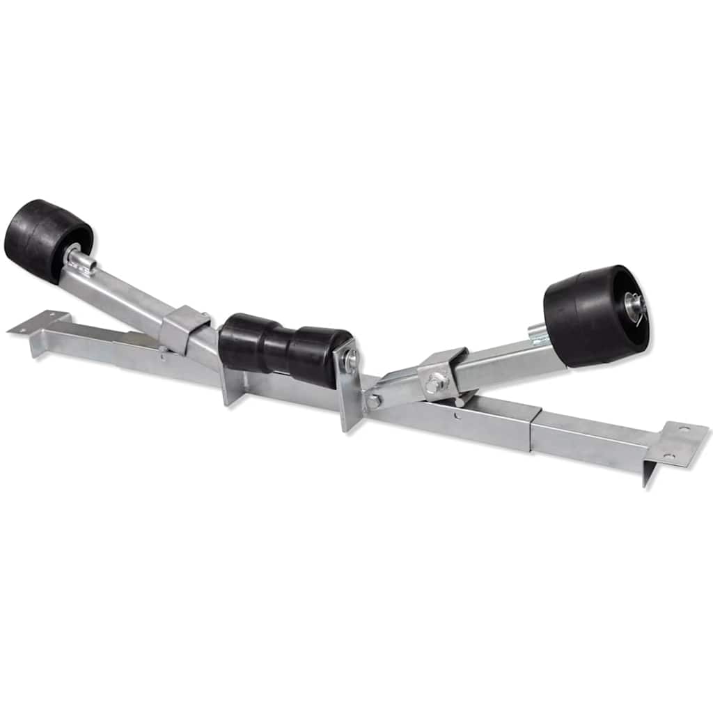 Boat Trailer Bottom Support Bracket with Keel Rollers 80 - 124 cm