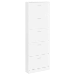 vidaXL Shoe Cabinet | White | Engineered wood, plastic, aluminium alloy | Medium 2