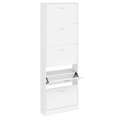 vidaXL Shoe Cabinet | White | Engineered wood, plastic, aluminium alloy | Medium 3