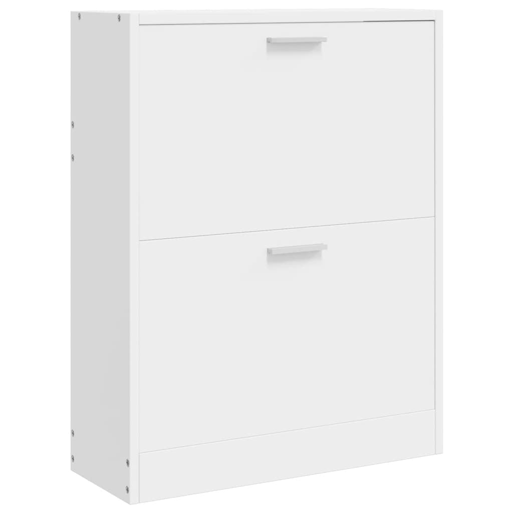 vidaXL Shoe Cabinet | White | Engineered wood, plastic, aluminium alloy | Medium 2