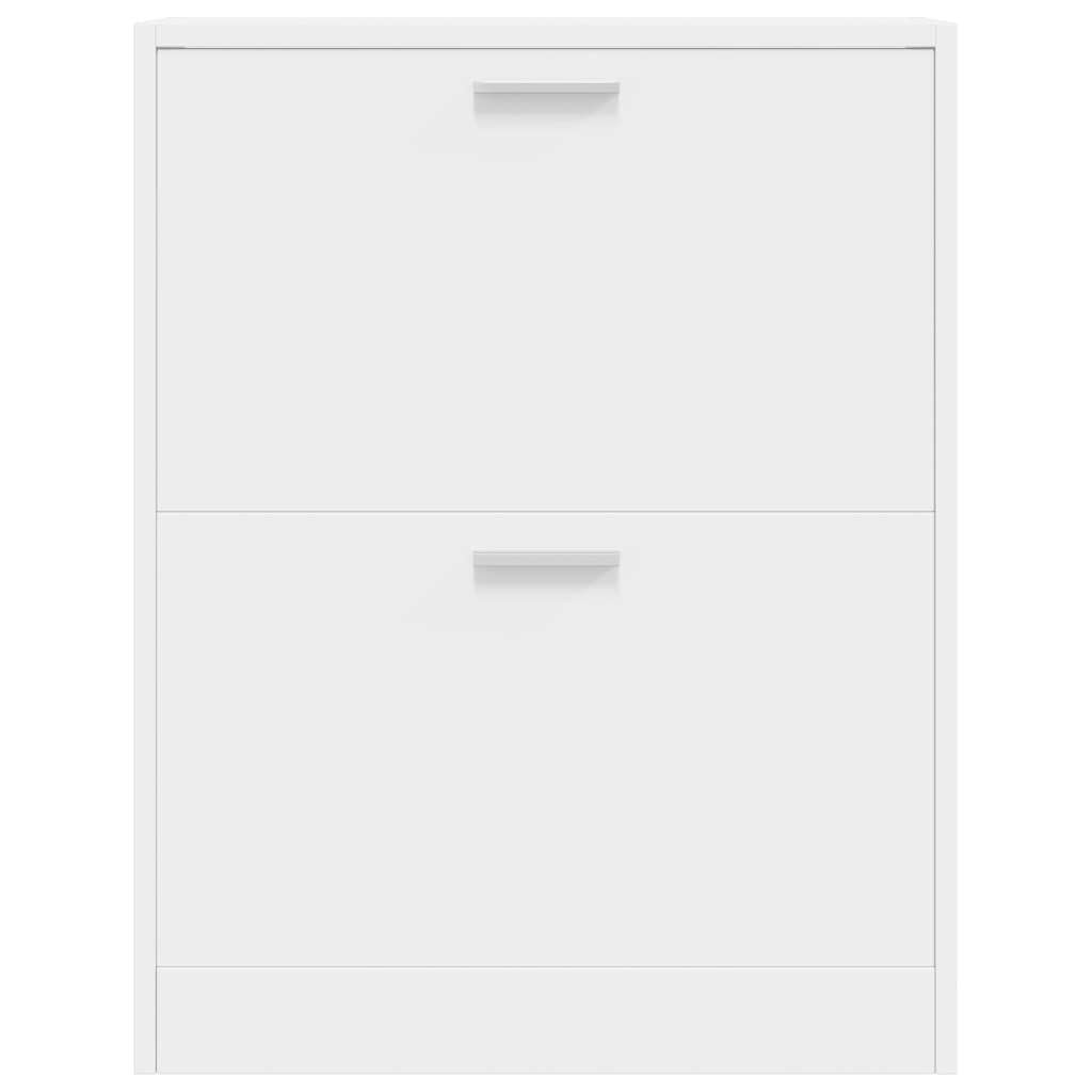 vidaXL Shoe Cabinet | White | Engineered wood, plastic, aluminium alloy | Medium 4