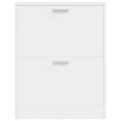 vidaXL Shoe Cabinet | White | Engineered wood, plastic, aluminium alloy | Medium 4