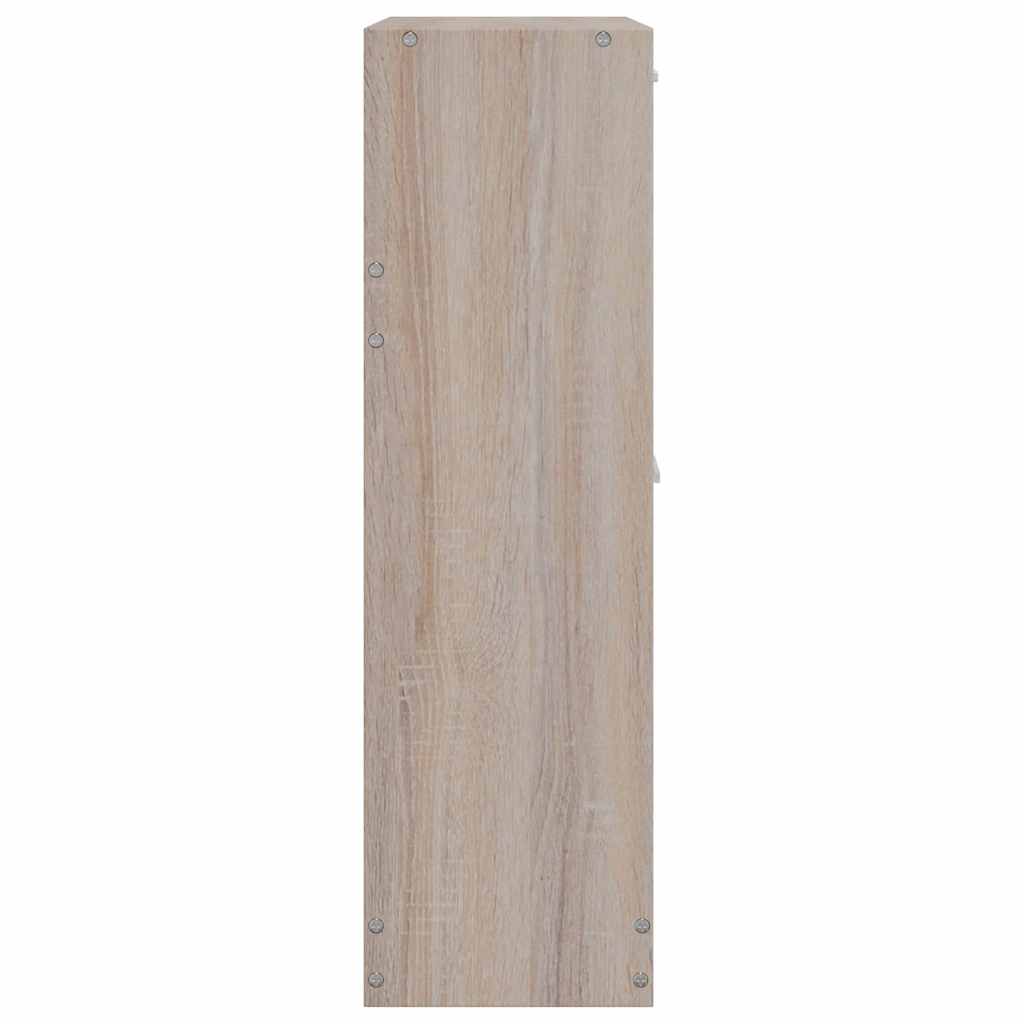 vidaXL Shoe Cabinet | Oak | Engineered wood, Plastic, Aluminium alloy | Medium 5