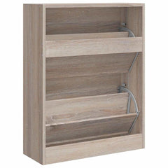 vidaXL Shoe Cabinet | Oak | Engineered wood, Plastic, Aluminium alloy | Medium 6