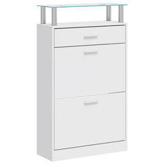 vidaXL Shoe Cabinet | White | Engineered Wood | Medium | Shoe Cabinet 2