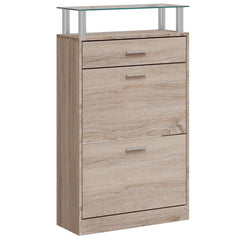vidaXL Shoe Cabinet | Oak | Engineered wood | Medium | Shoe Cabinet 2