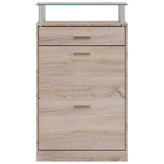 vidaXL Shoe Cabinet | Oak | Engineered wood | Medium | Shoe Cabinet 4
