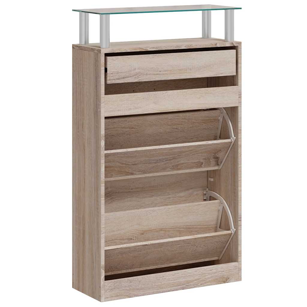 vidaXL Shoe Cabinet | Oak | Engineered wood | Medium | Shoe Cabinet 6