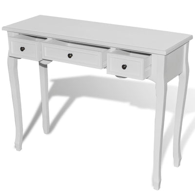 Dressing Console Table with 3 Drawers