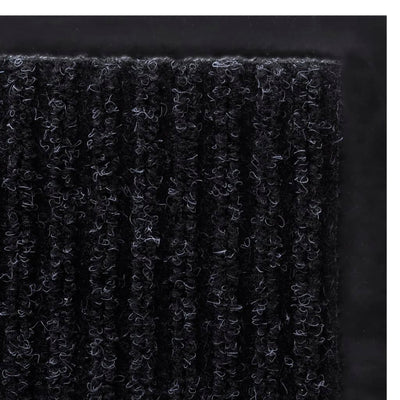 Door Mat 90 x 150 cm Black PVC