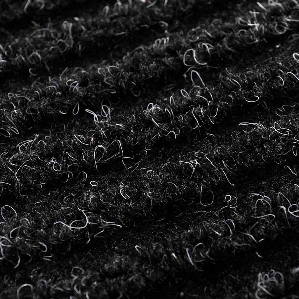 vidaXL Door Mat Black 90 x 150 cm PVC 6