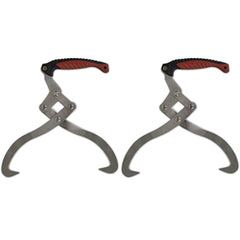 vidaXL 2 pcs Log Tongs with TPR Handle 1