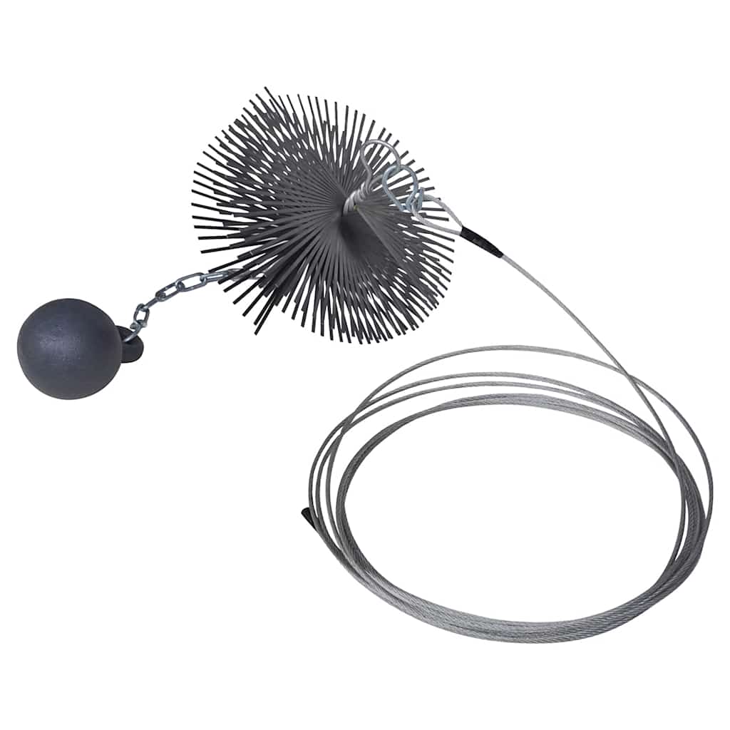 vidaXL Round Chimney Cleaning Brush Dia. 25 cm 1
