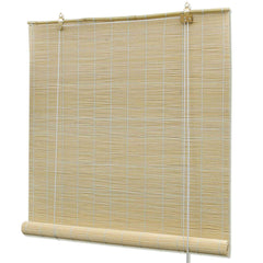 vidaXL Natural Bamboo Roller Blinds 120 x 160 cm 1