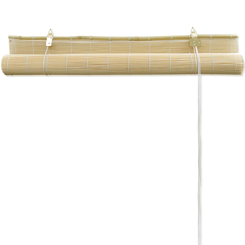 vidaXL Natural Bamboo Roller Blinds 120 x 160 cm 3