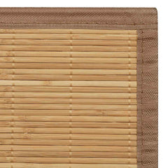 vidaXL Rug | Brown | Bamboo top + polypropylene edges | 80 x 300 cm | Non-slip 4