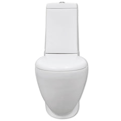 White Ceramic Toilet & Bidet Set 4