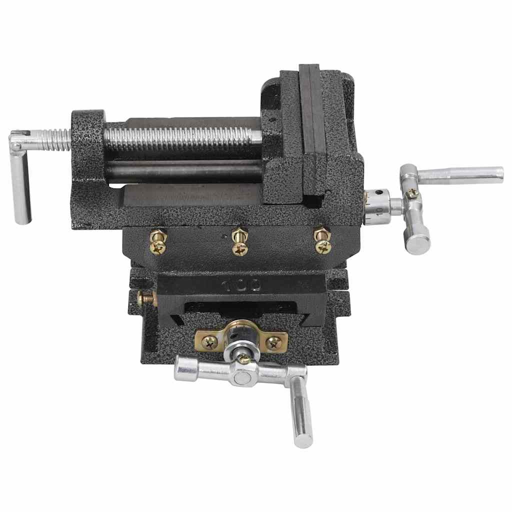 141312 vidaXL Manually Operated Cross Slide Drill Press Vice 78 mm 2