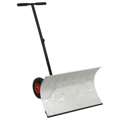 vidaXL Manual Snow Shovel with Wheels 1