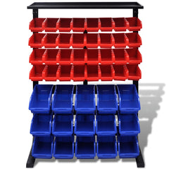 vidaXL Blue & Red Garage Tool Organiser 2