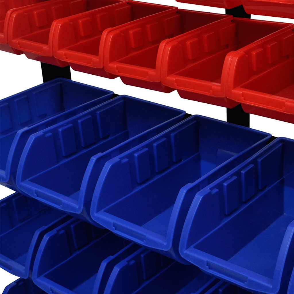 vidaXL Blue & Red Garage Tool Organiser 3
