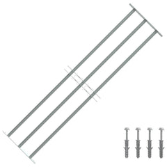 Adjustable Security Grille for Windows with 3 Crossbars 1000-1500 mm 1