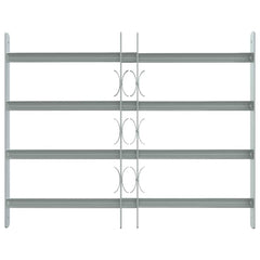 Adjustable Security Grille for Windows with 4 Crossbars 500-650 mm 2