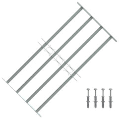 Adjustable Security Grille for Windows with 4 Crossbars 700-1050 mm 1