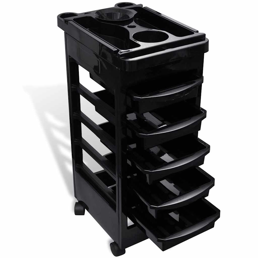 Hair Salon Plastic Trolley with Wheels 1
