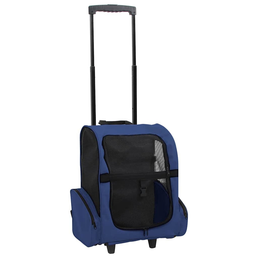 Blue Foldable Multipurpose Pet Trolley 1