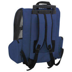 Foldable Multipurpose Pet Trolley Width 40 cm Blue