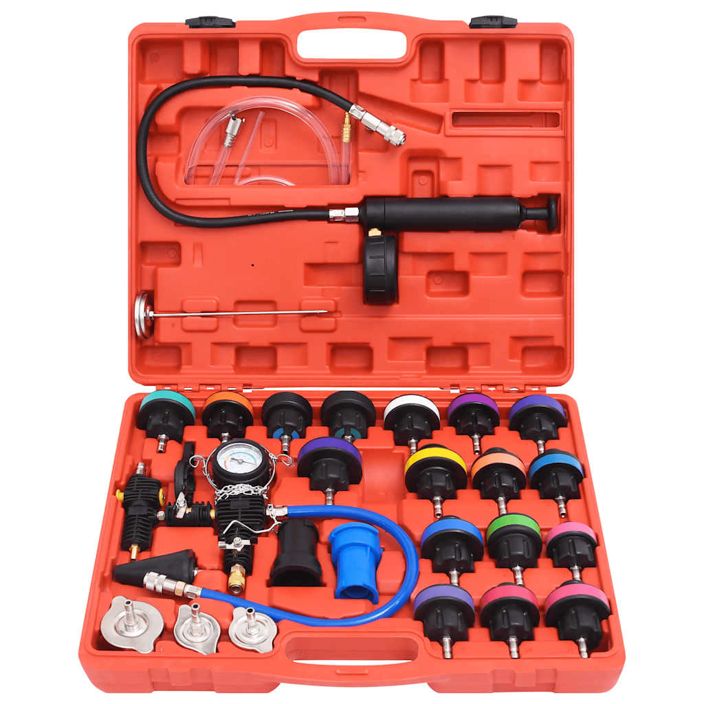 vidaXL 28 Piece Radiator Pressure Tester Kit 2