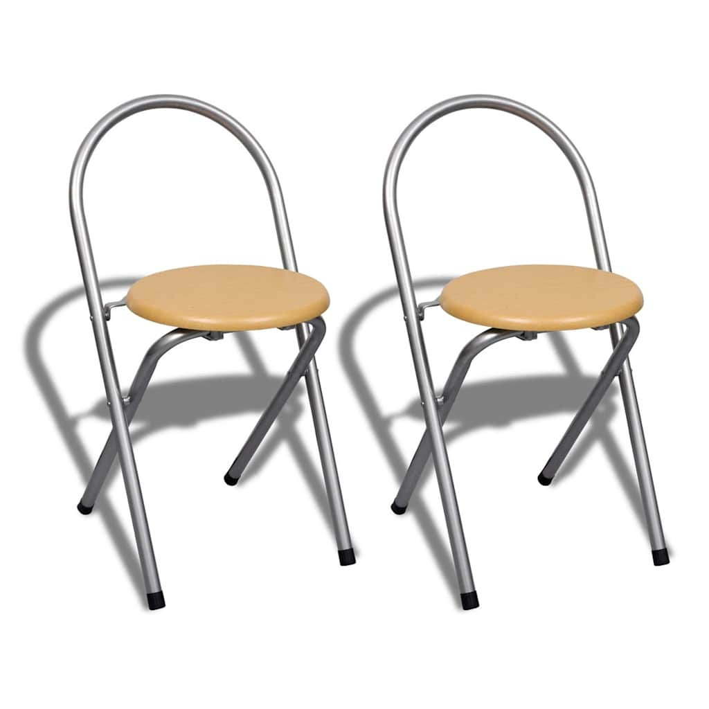vidaXL Foldable Breakfast Bar Set with 2 Chairs 3