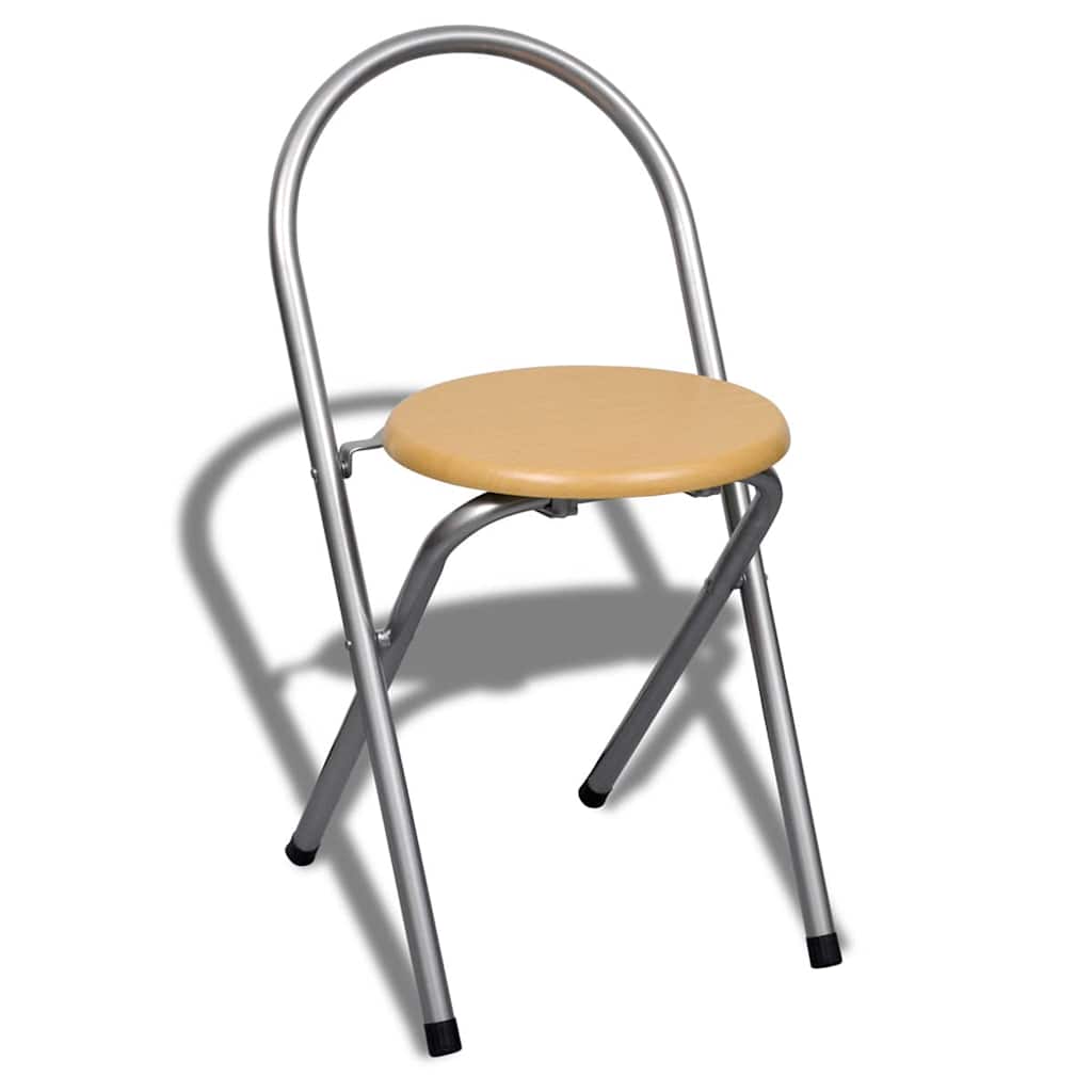 vidaXL Foldable Breakfast Bar Set with 2 Chairs 4